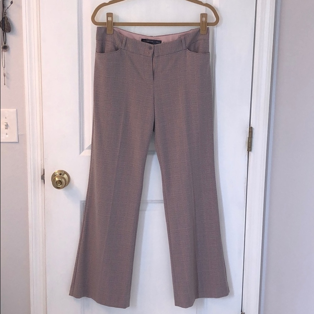 Pink and gray dress pants